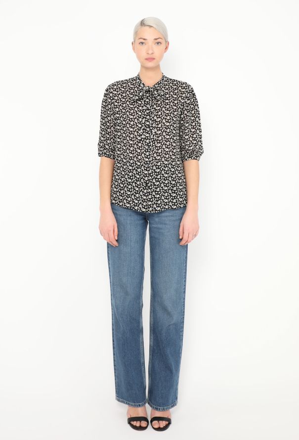 Céline 2019 Floral Lavallière Blouse - 3