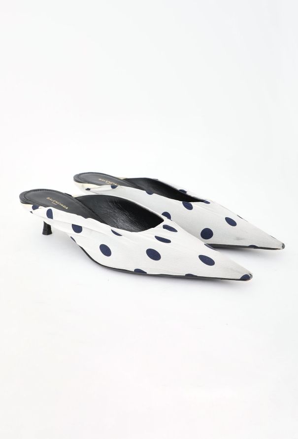 Balenciaga F/W 2017 Chiffon Knife Mules - 3
