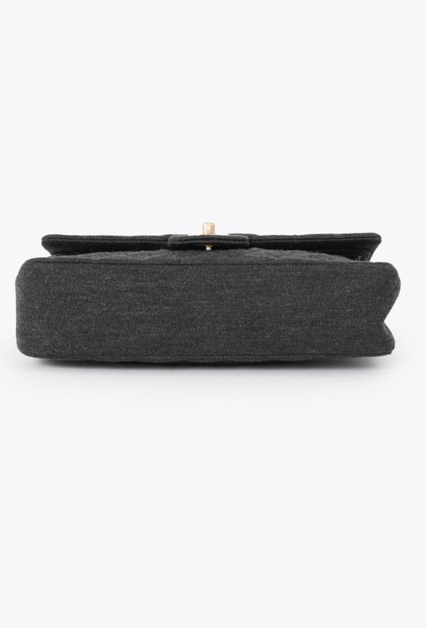 Chanel Grey Jersey Medium Timeless Bag - 7