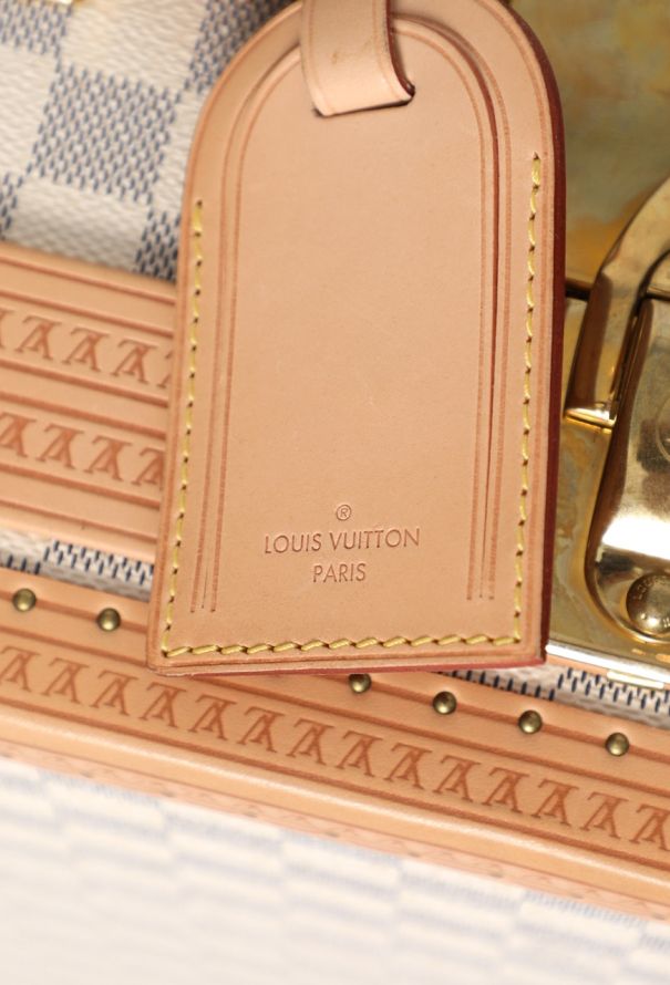 Louis Vuitton Rare Azur Alzer 75 Travel Trunk - 15