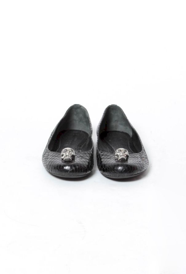 Alexander McQueen Skull Python Ballerinas - 2
