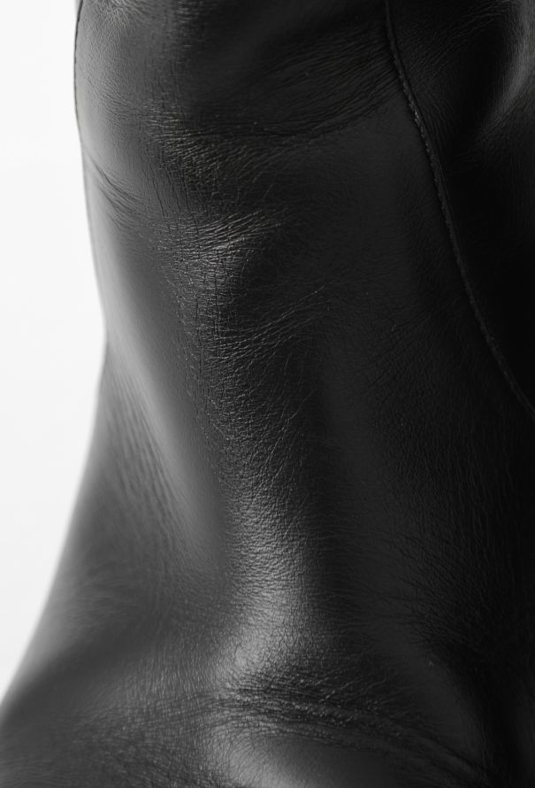 Chanel Classic Leather 'CC' Ankle Boots - 8