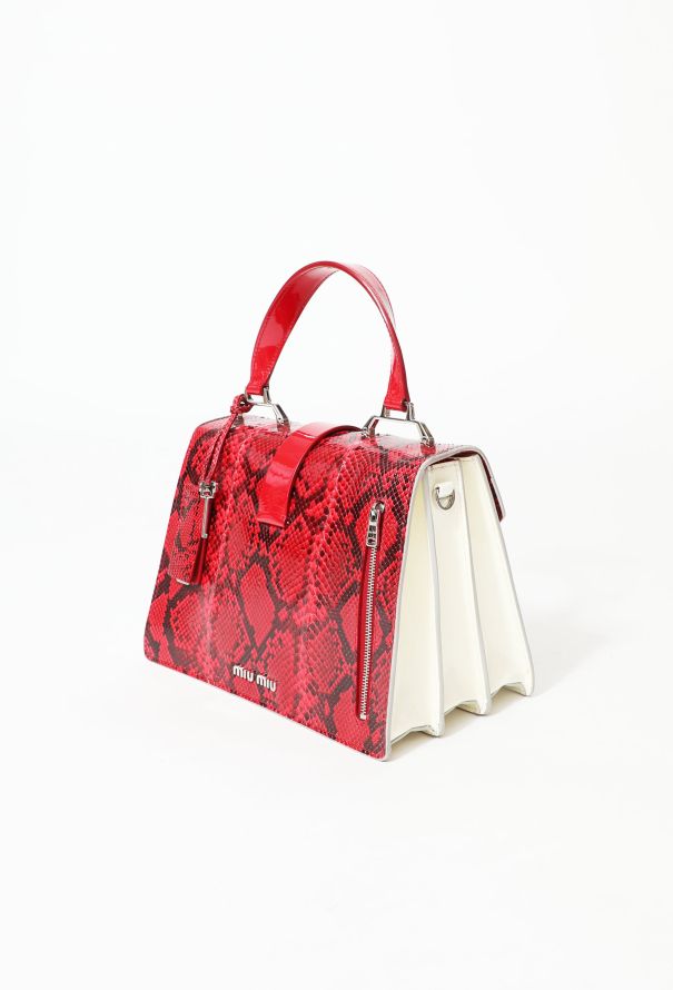 Miu Miu F/W 2015 Python Top-Handle Bag - 4