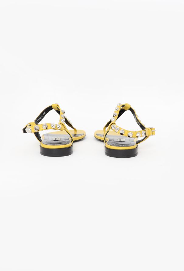 Balenciaga Arena Studded Leather Sandals - 4