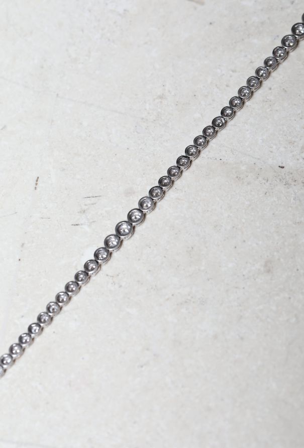 Vintage Fine Jewelry 18k White Gold & Diamond Necklace - 4