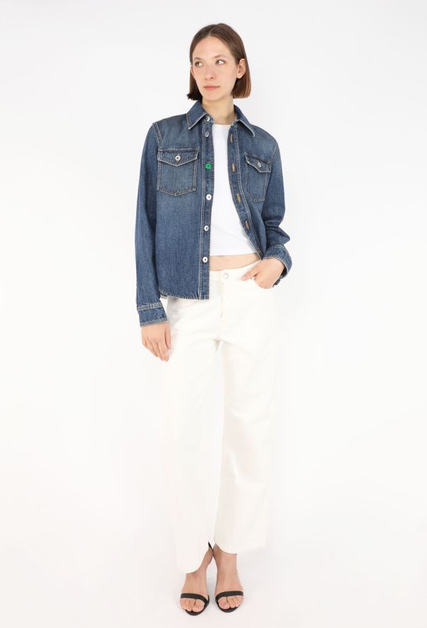 Bottega Veneta Washed Denim Overshirt, 2022 - 6