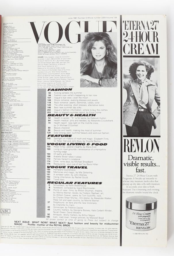 VOGUE UK 1981 Bruce Weber Cover Set - 7