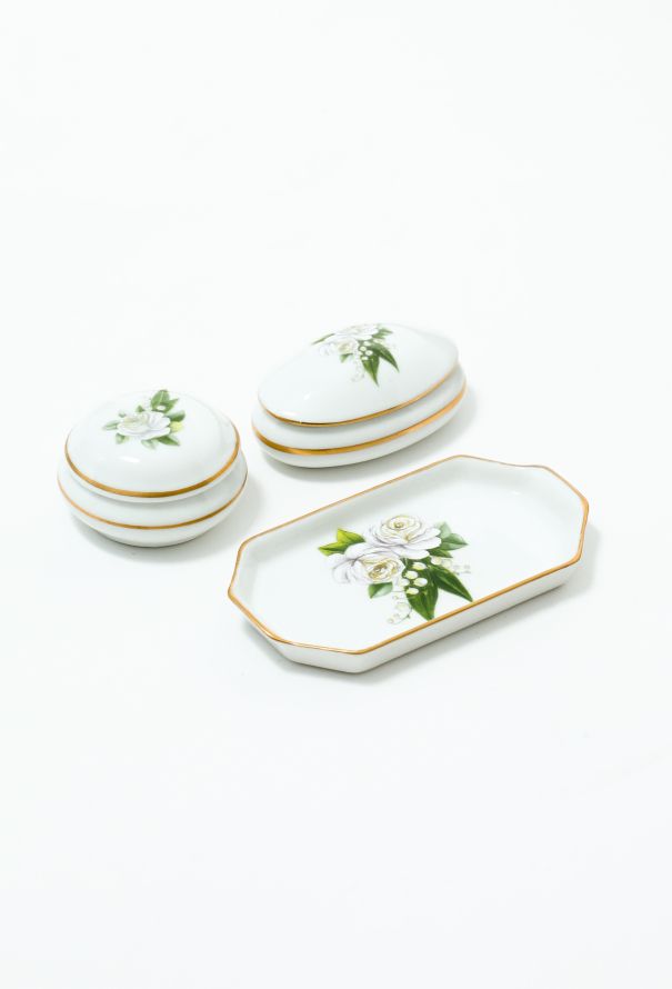 Dior '90s 3-piece Limoges Vanity Set - 1
