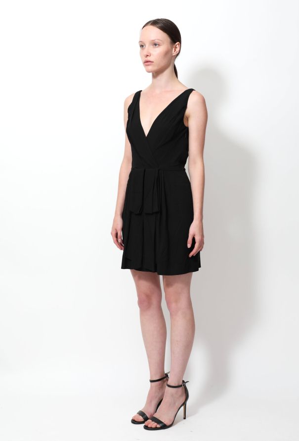 Saint Laurent F/W 2013 Draped Crêpe Dress - 4