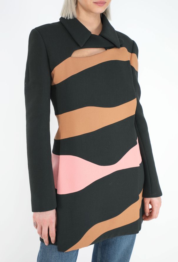 Dior F/W 2015 Abstract Mod Coat - 4