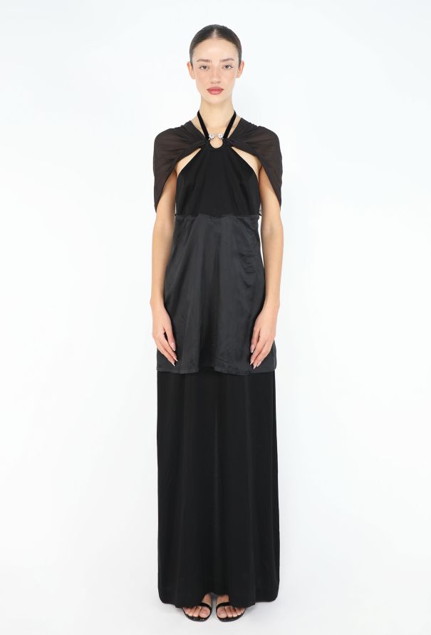 Maison Margiela RARE F/W 2006 Layered Strass Halter Gown - 7