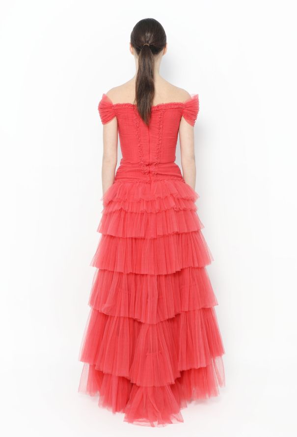 Modern Designers Sandra Mansour 2020 Bespoke Tulle Bustier Gown - 4