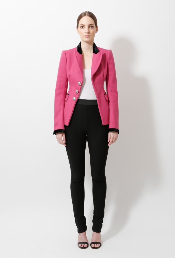 Balenciaga Iconic F/W 2007 Pink Collegiate Blazer - 1