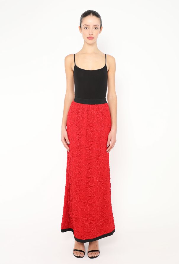 Saint Laurent 1986 Embroidered Lace Strass Ensemble - 3