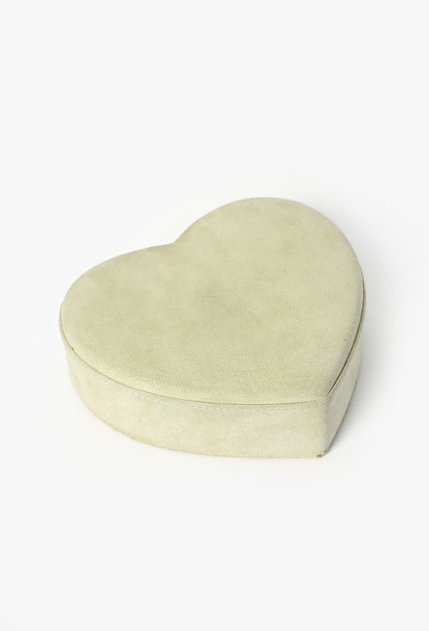 Dior Vintage Suede Heart Box - 2