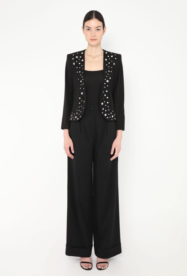 Saint Laurent Embellished Tailored Blazer, S/S 1986 - 4