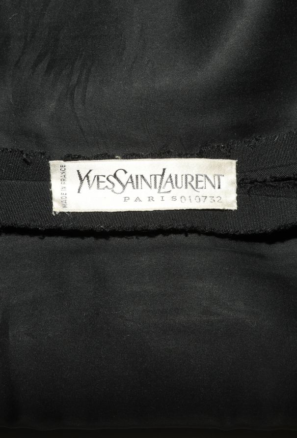 Saint Laurent Haute Couture 1966 Guipure Trim Wool Dress - 5