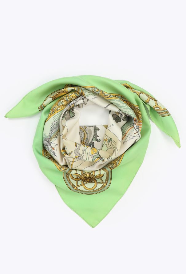 Hermès 'Les Normands' 90cm Silk Carré, 1971 - 3