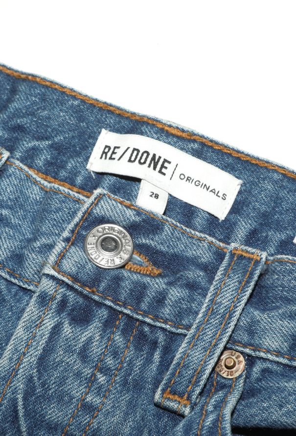 Re/Done '70s Stove Pipe' Jeans Blue dark - 5