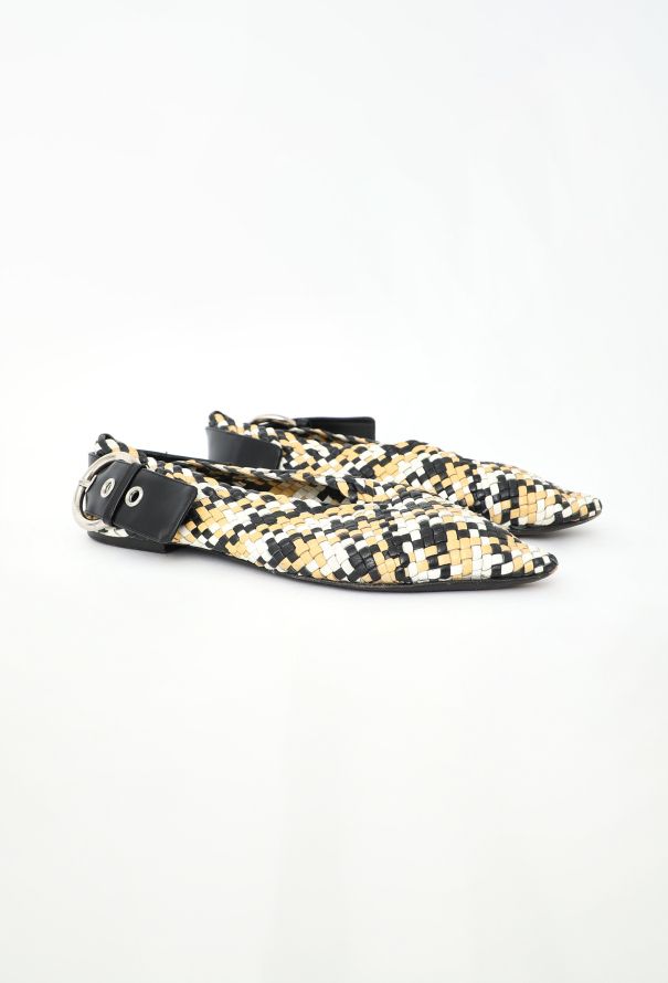 Céline Resort 2016 Woven Leather Babouche Flats - 3