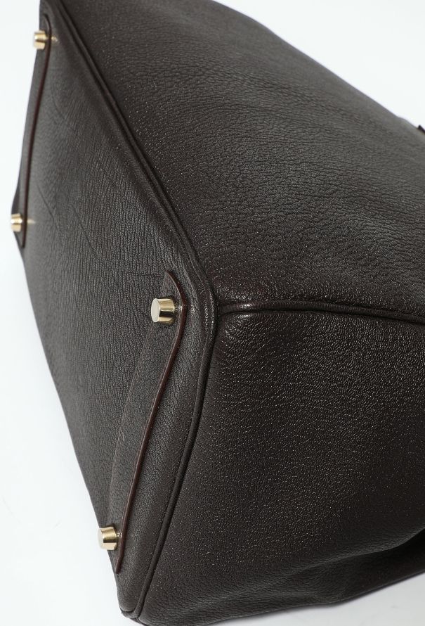 Hermès Ebène Mysore HAC Birkin 35 - 12