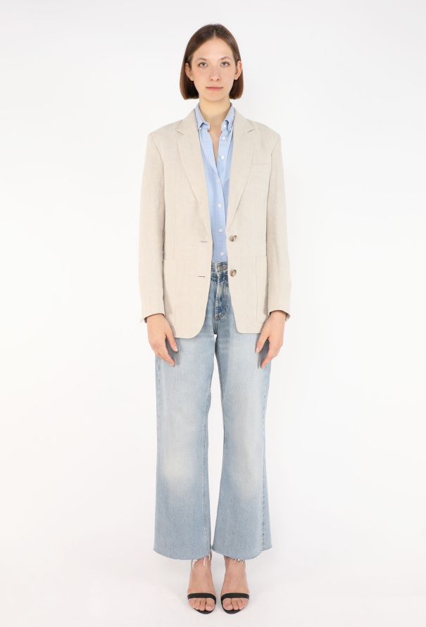 Céline Linen Tailored Blazer, Resort 2014 - 3