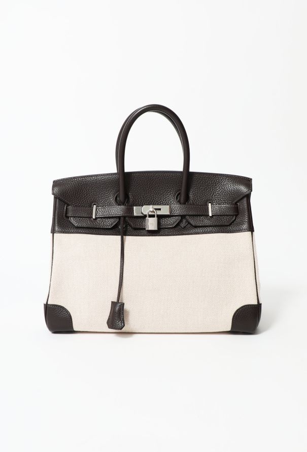 Hermès Clémence & Toile H Birkin 35 - 1