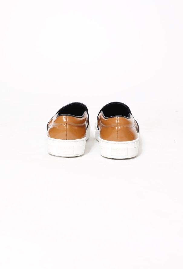 Céline 2014 Patent Slip-On Sneakers Cognac - 5