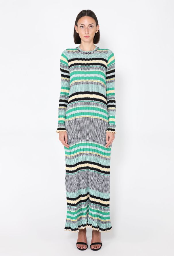 Céline Ribbed Chevron Knit Dress, Resort 2015 - 3