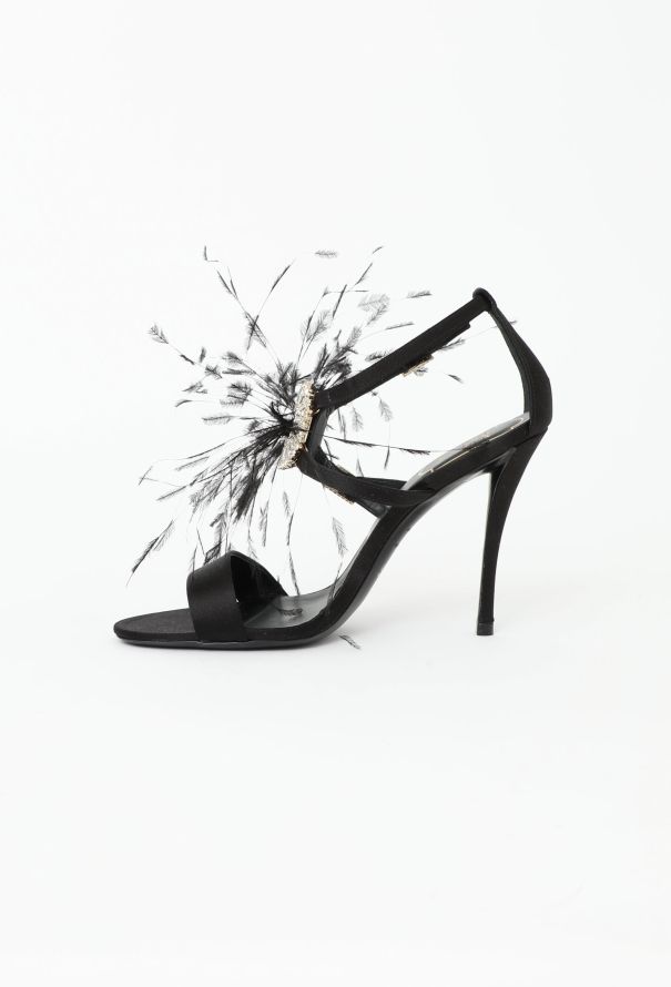 Roger Vivier Embellished Feather Sandals - 4