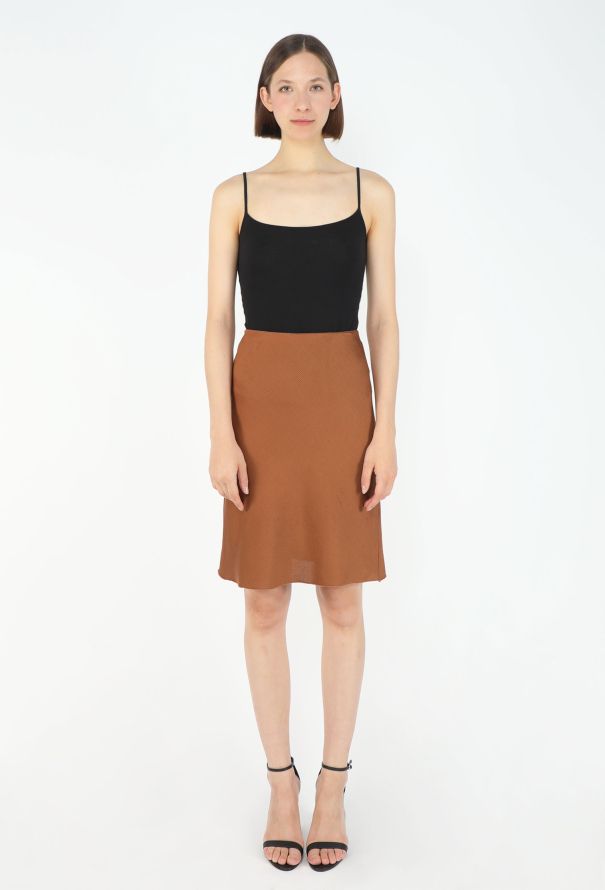 Miu Miu F/W 2025 Ribbed Knit Silk Skirt - 1
