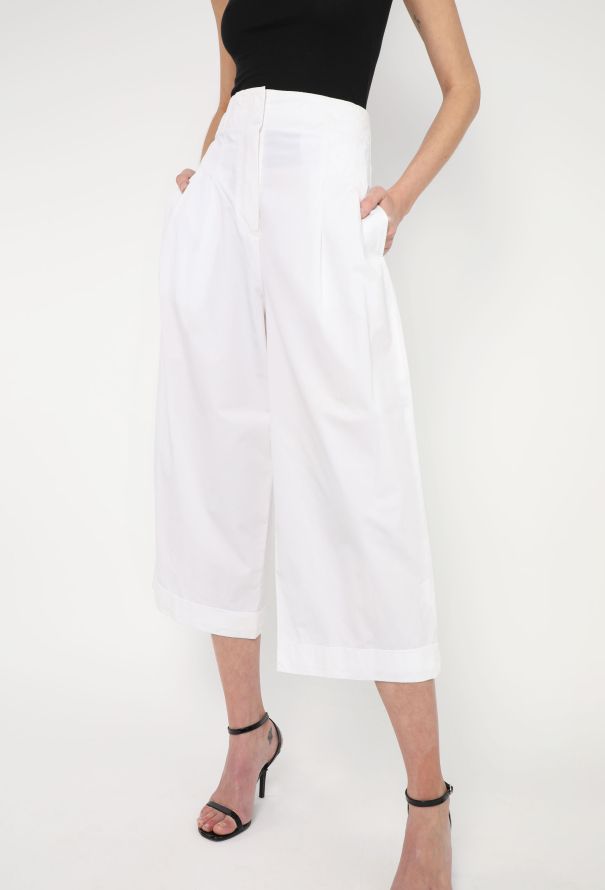 Céline Pleated Cotton Culottes - 3