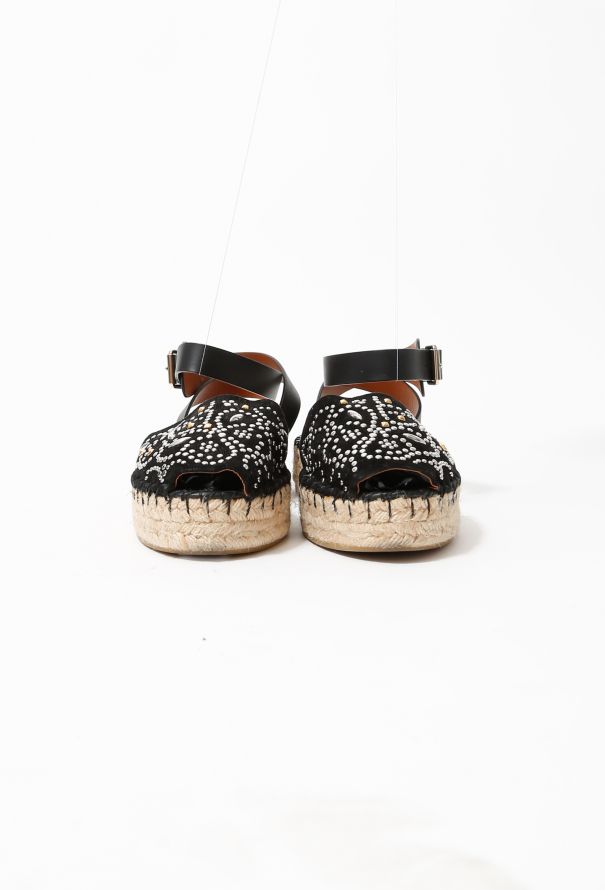 Valentino Stud Suede Espadrilles - 3