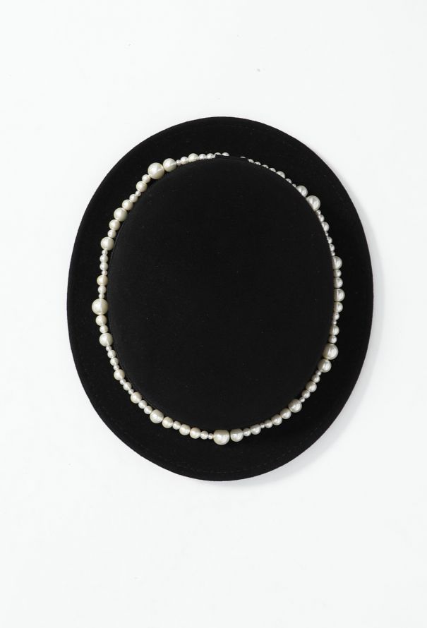 Maison Michel Pearl Felt Hat - 6