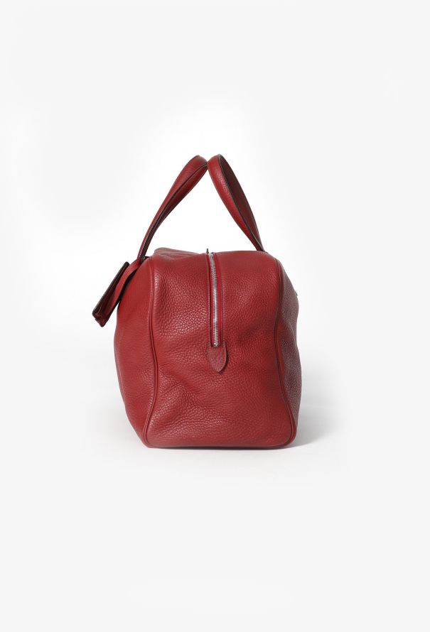 Hermès Red Clemence Victoria 40 - 4