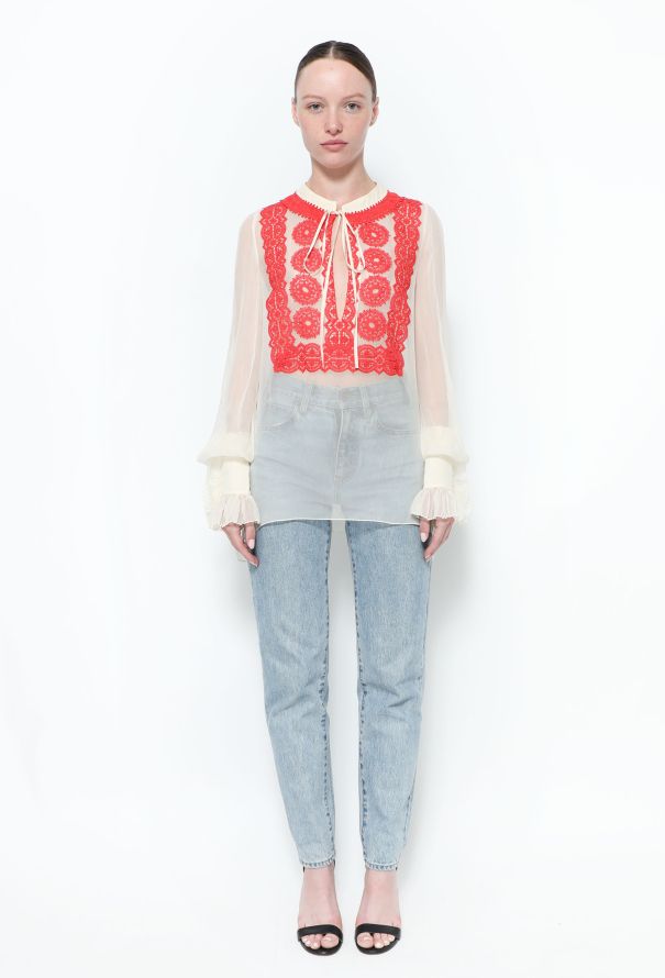 Givenchy 2011 Embroidered Silk Tunic - 3