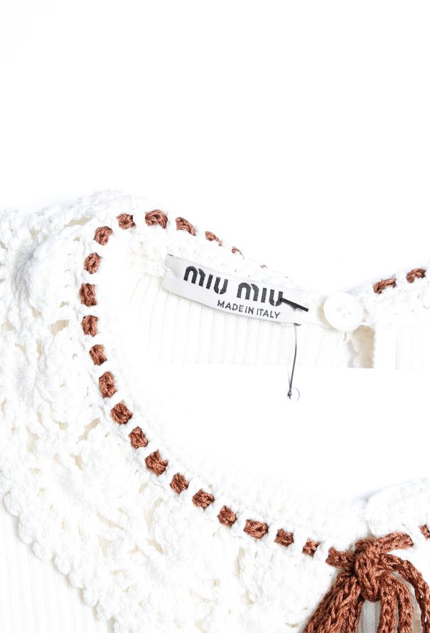 Miu Miu 2019 Crochet Detail Top - 4