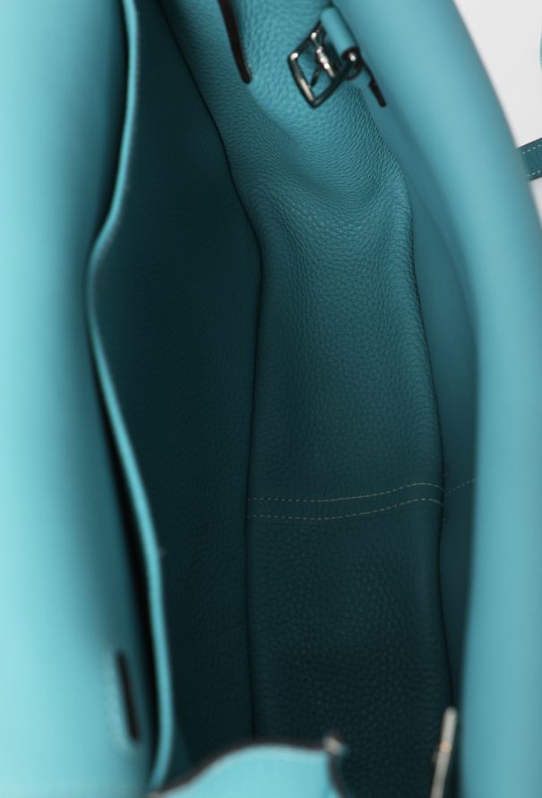 Hermès Bleu Jean Taurillon Clémence Halzan 31 - 17