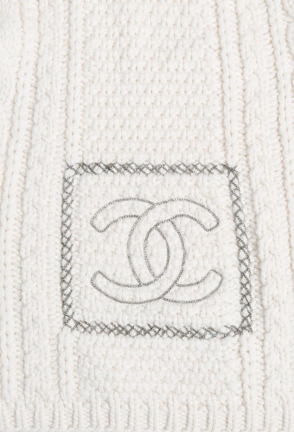 Chanel Chainlink 'CC' Cashmere Scarf - 2