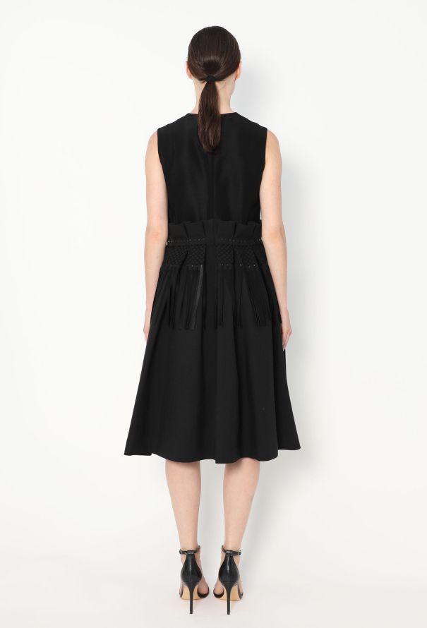 Noir Kei Ninomiya S/S 2016 Fringe Peplum Dress - 6