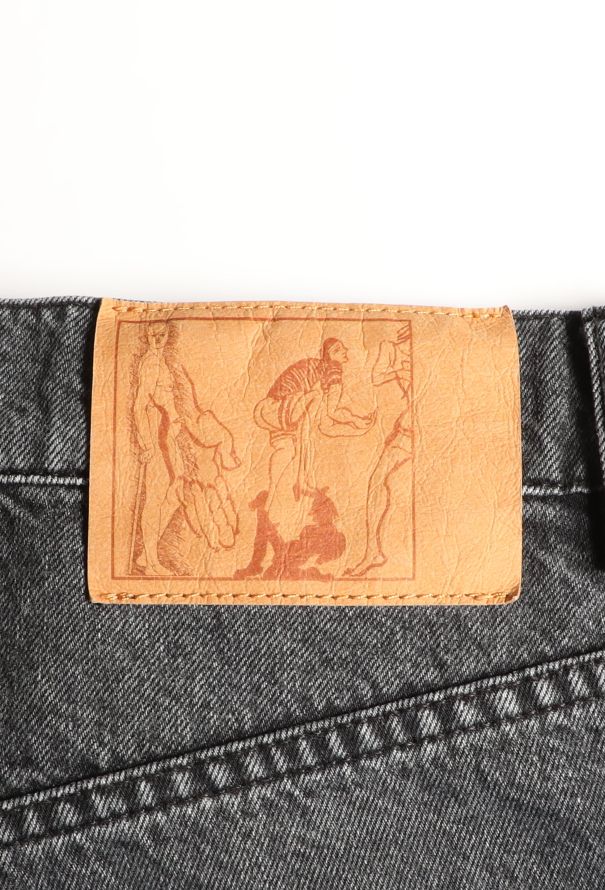 Martine Rose F/W 2020 Charcoal grey Raised Seam Jeans - 7