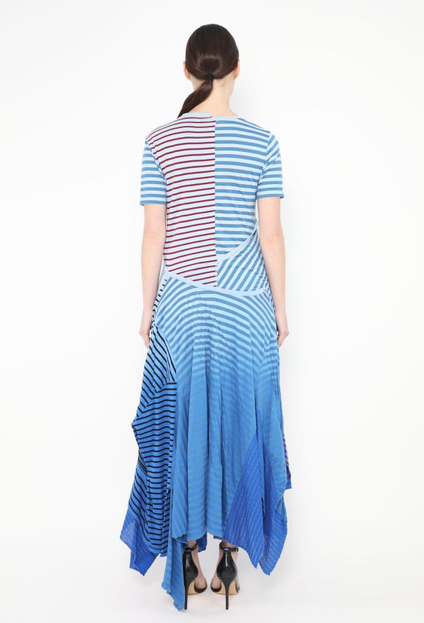 Loewe S/S 2019 Striped Asymmetrical Dress - 5