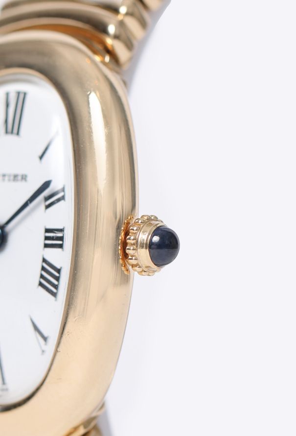 Cartier 18k Yellow Gold Baignoire Watch – Full Gold Bracelet - 6