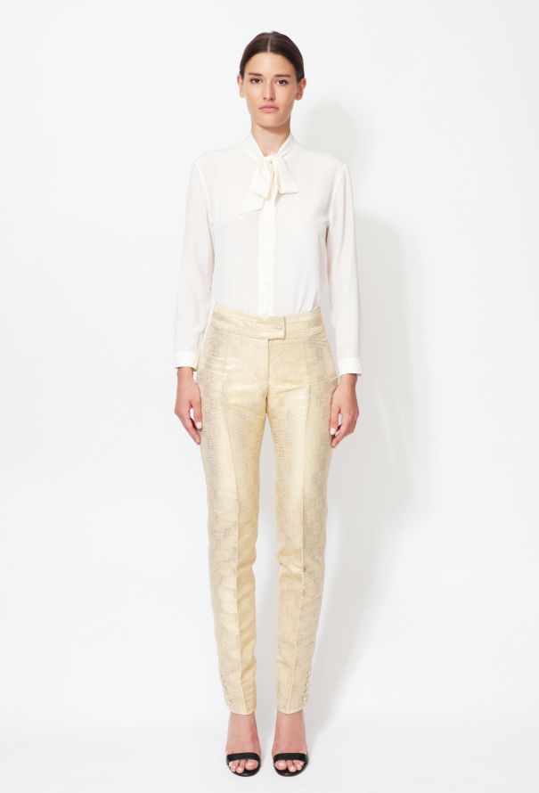 Dior Resort 2008 Metallic Brocade Trousers - 1