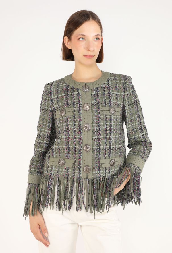 Chanel Lesage Tweed Fringe Jacket, Resort 2017 - 1