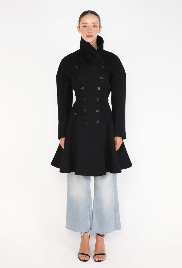 Alaïa Double-Breasted Hourglass Coat, 1986 - 5