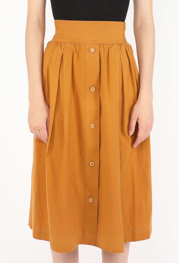 Saint Laurent Cotton Belted Wrap Skirt, 1977 - 4