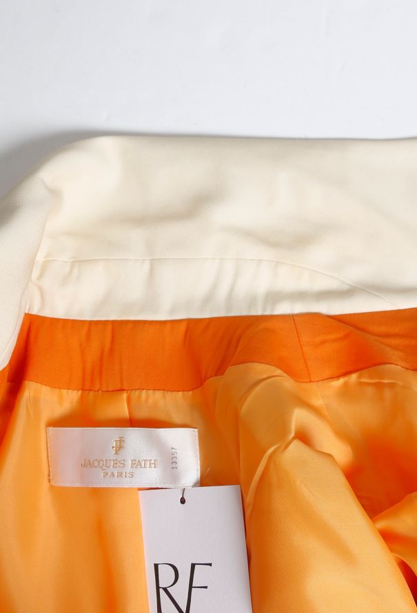 Exquisite Vintage Jacque Fath Collegiate Jacket - 7