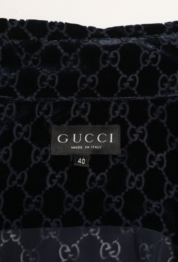 Gucci ICONIC F/W 1997 Velvet Monogram Top - 9