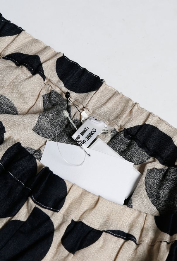 Comme des Garçons S/S 2015 Polka Dot Linen Skirt - 5